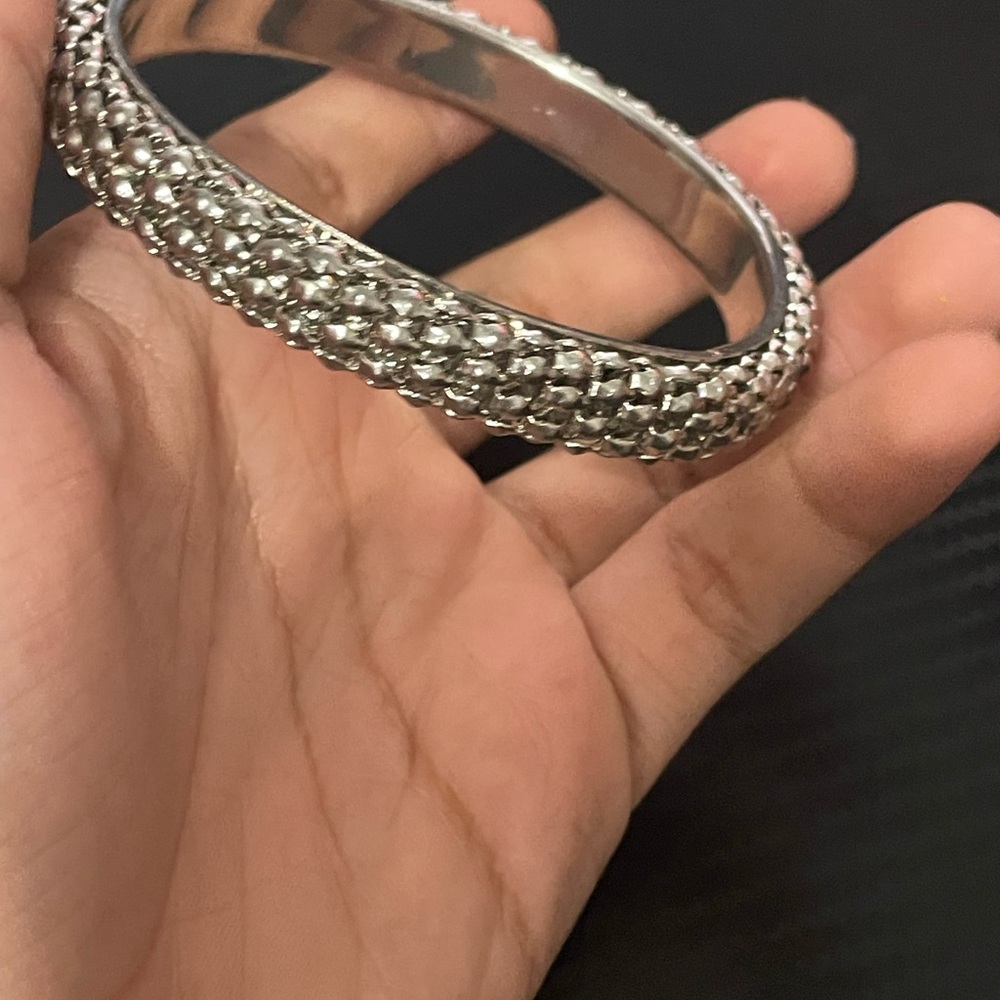 Metal silver bracelet